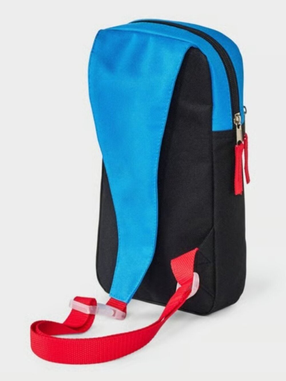 Super Mario Bros Kids Sling Bag Shoulder Backpack Red Blue NWT Small - Picture 2 of 5